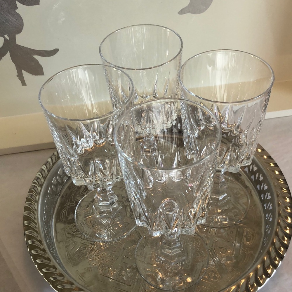 Crystal Stemware Glasses 4oz EUC